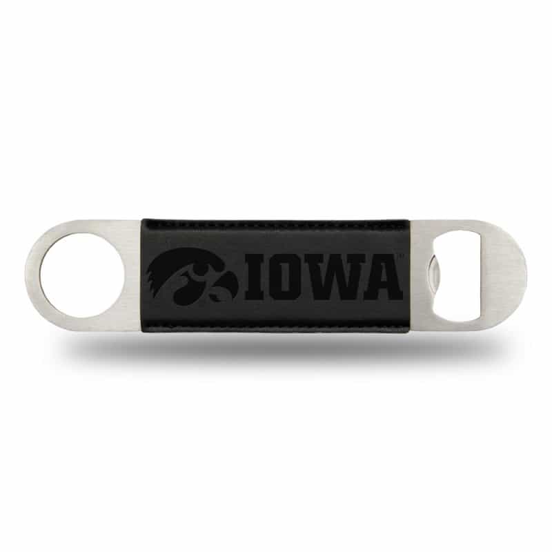 Ncaa Rico Industries Iowa University Laser Engraved Black Bar Blade