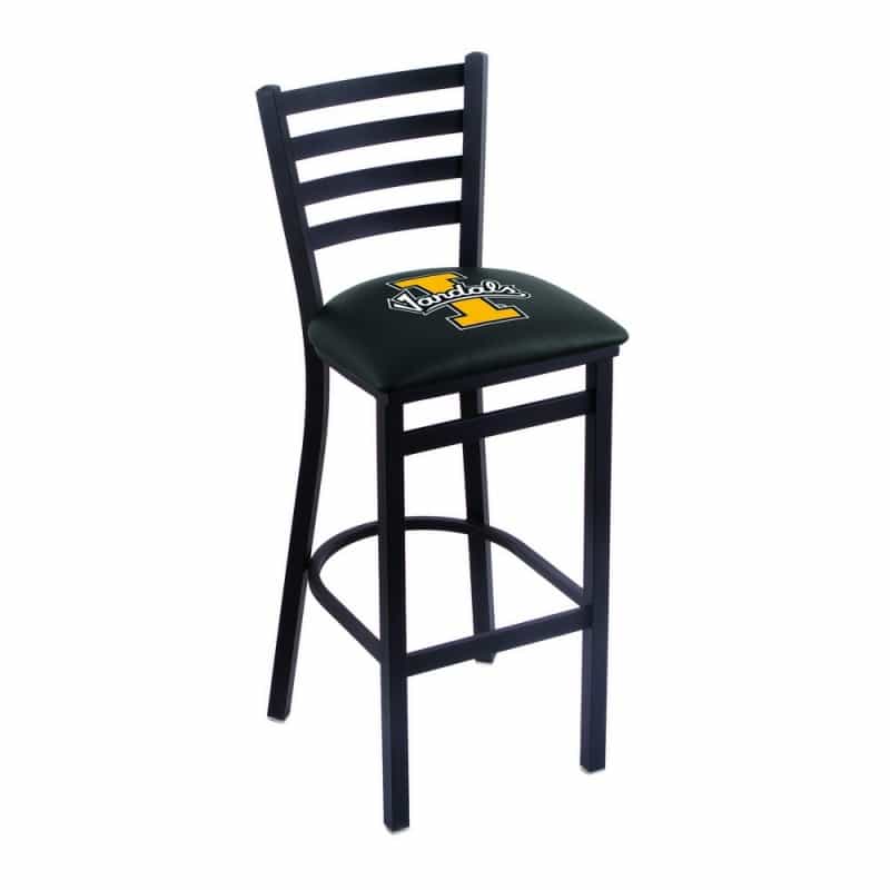 L004 Idaho 30" Stationary Bar Stool With Black Wrinkle Finish