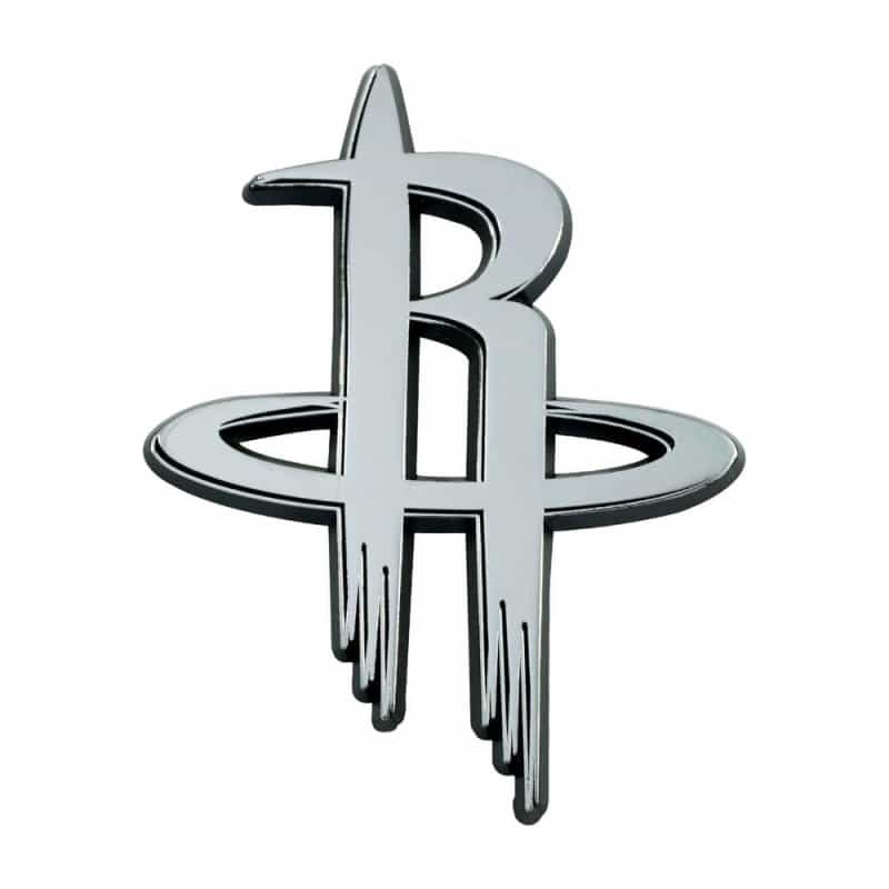Houston Rockets 3D Chrome Metal Emblem
