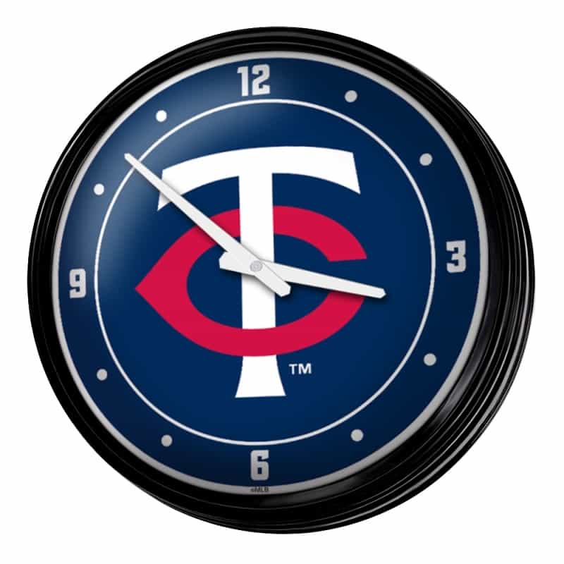 Minnesota Twins: Logo - Retro Lighted Wall Clock