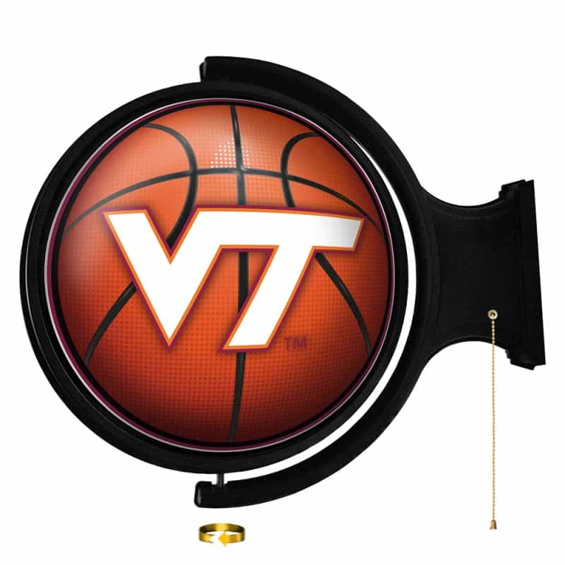 Virginia Tech Hokies: Basketball - Original Round Rotating Lighted Wall Sign