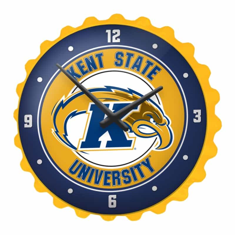 Kent State University Golden Flashes: Bottle Cap Wall Clock