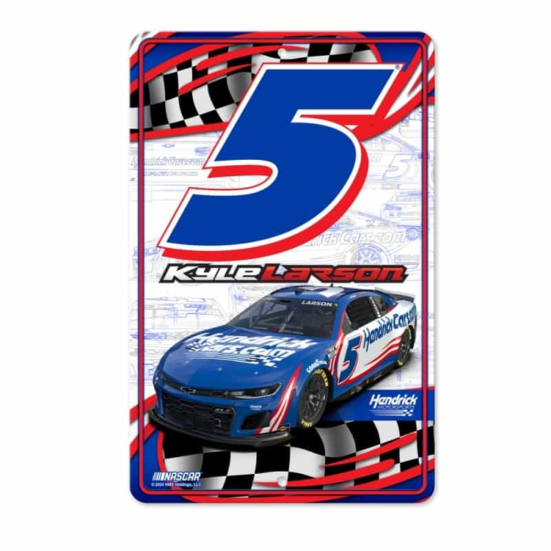 Rico Industries Nascar Racing Kyle Larson No. 5 2024 11" X 17" Home Decor Sign