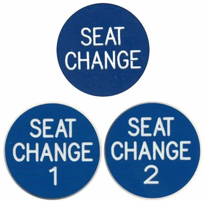 Seat Change Button 1 1/4" Lammer