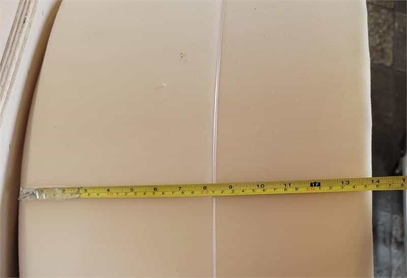 Poker Table Rail Armrest Foam One Inch (14" Width X 1" Thk)