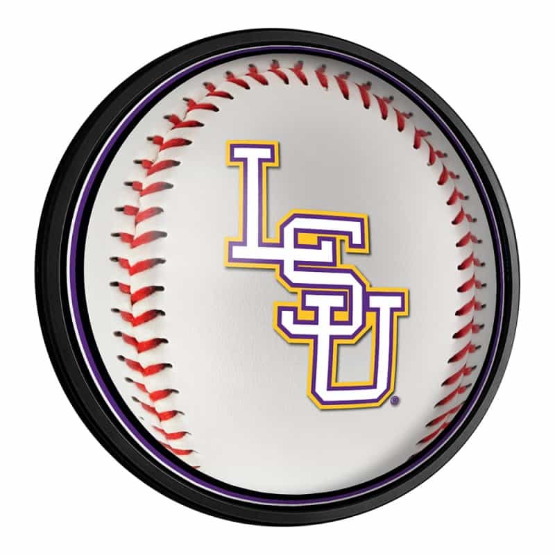 Lsu Tigers: Baseball - Slimline Lighted Wall Sign