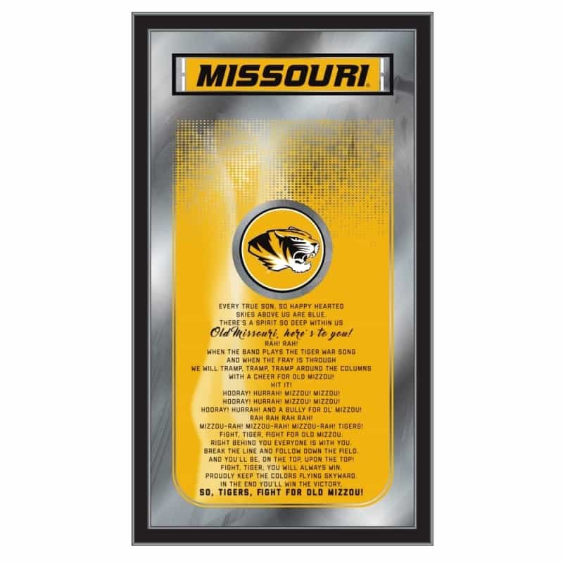 Missouri 26" X 15" Fight Song Mirror By Holland Bar Stool Company