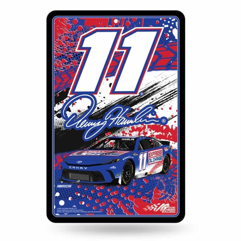 Rico Industries Nascar Racing Denny Hamlin No. 11 2024 11" X 17" Home Decor Sign