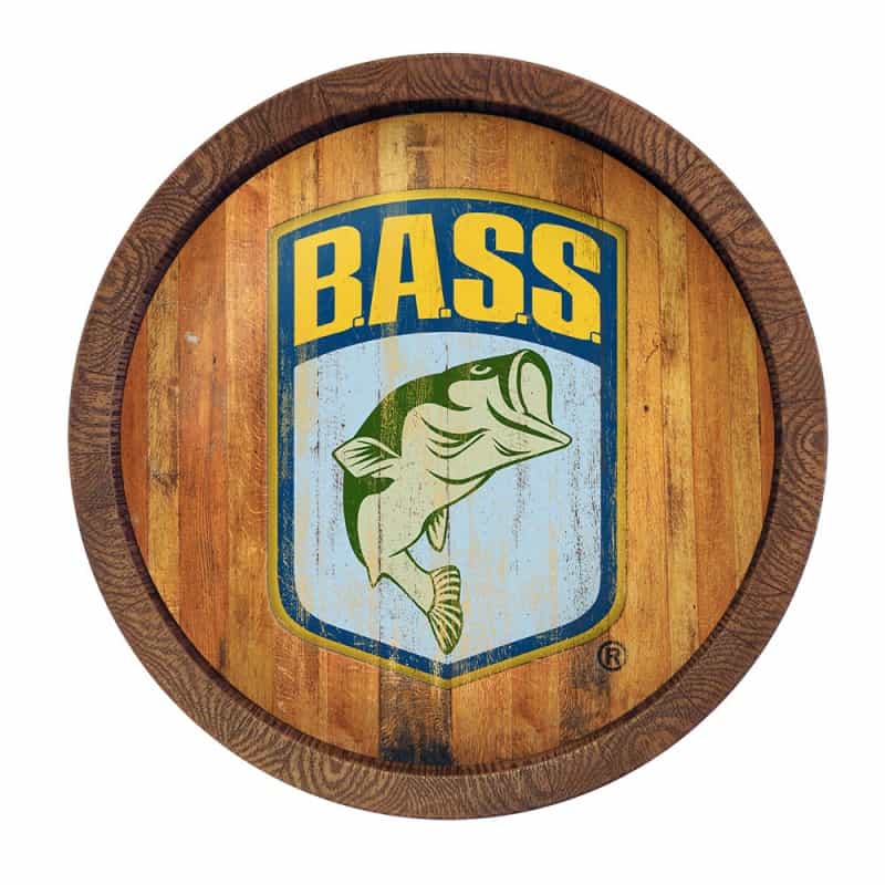 Bassmaster: Weathered "Faux" Barrel Top Sign