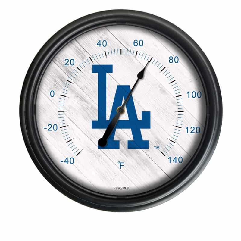 Los Angeles Dodgers Indoor/Outdoor Led Thermometer Cover By Holland Bar Stool Company