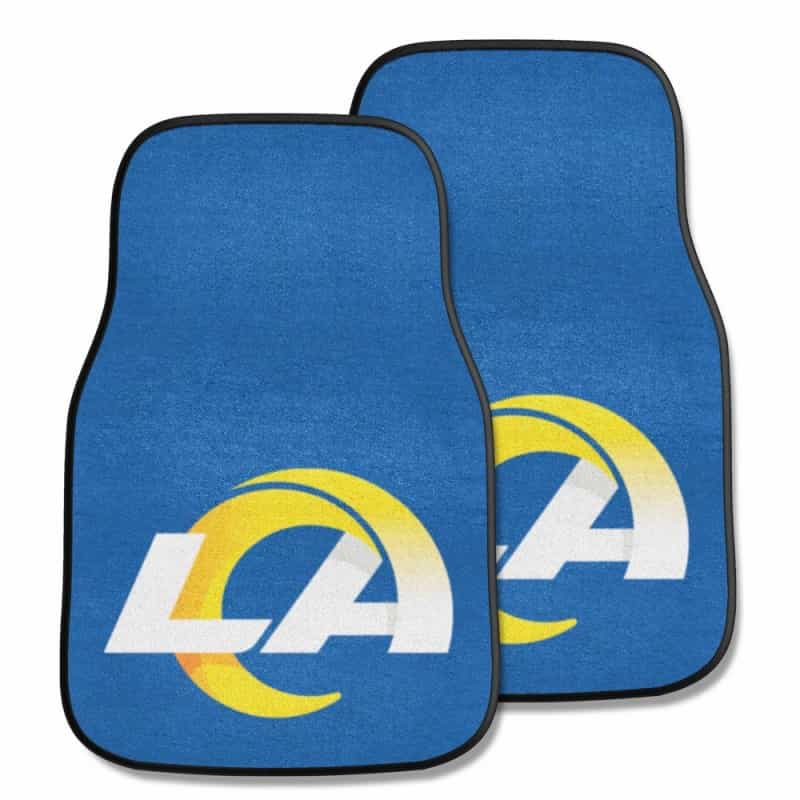 Los Angeles Rams Front Carpet Car Mat Set - 2 Pieces - Ram Head Secondary Logo