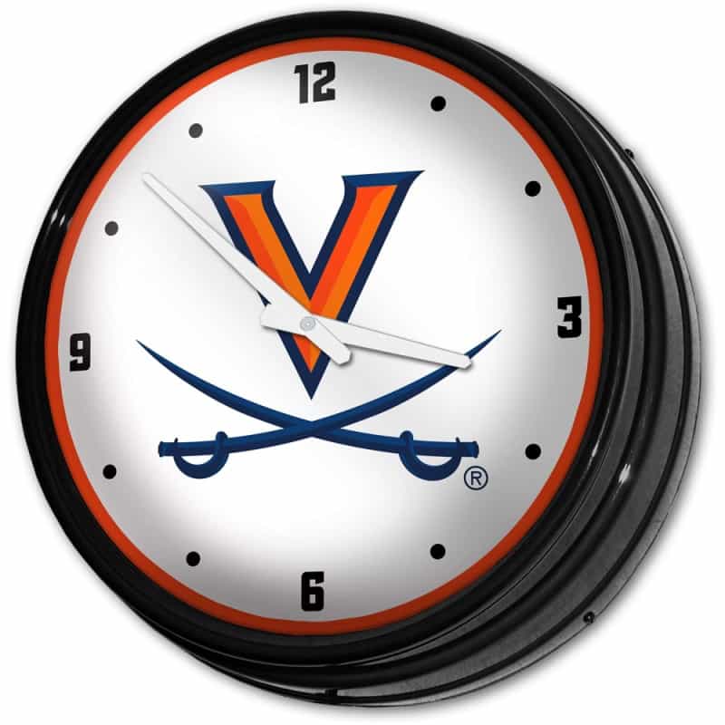 Virginia Cavaliers: Retro Lighted Wall Clock