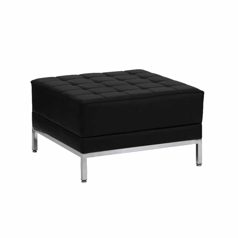 Hercules Imagination Series Black Leathersoft Ottoman