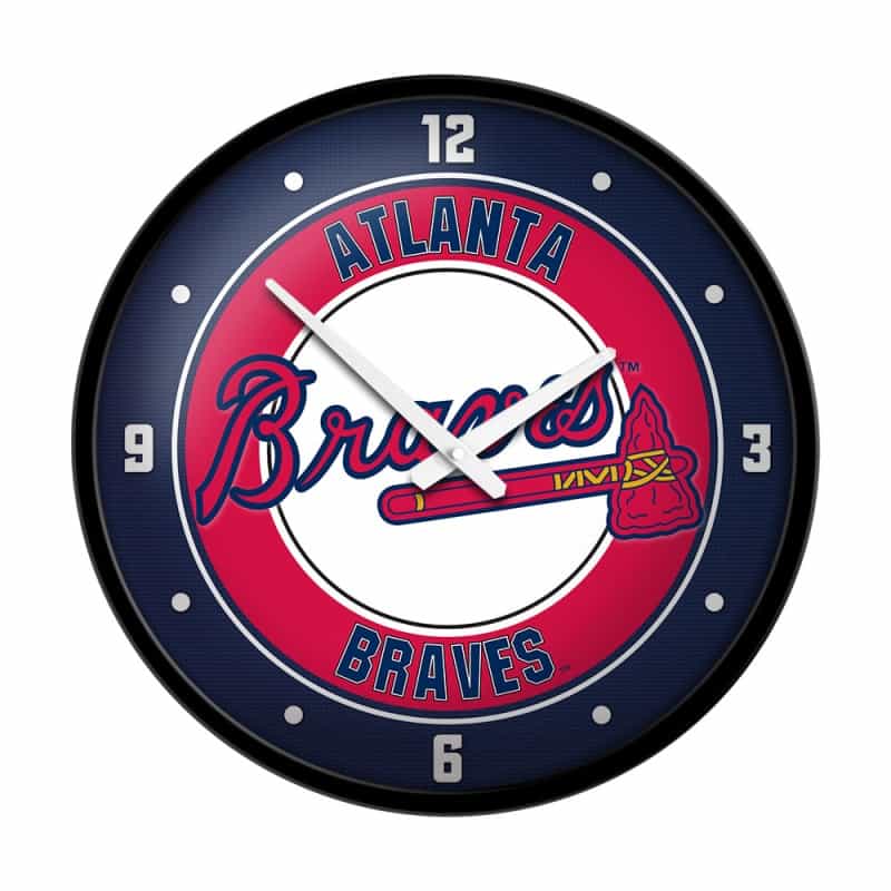 Atlanta Braves: Modern Disc Wall Clock