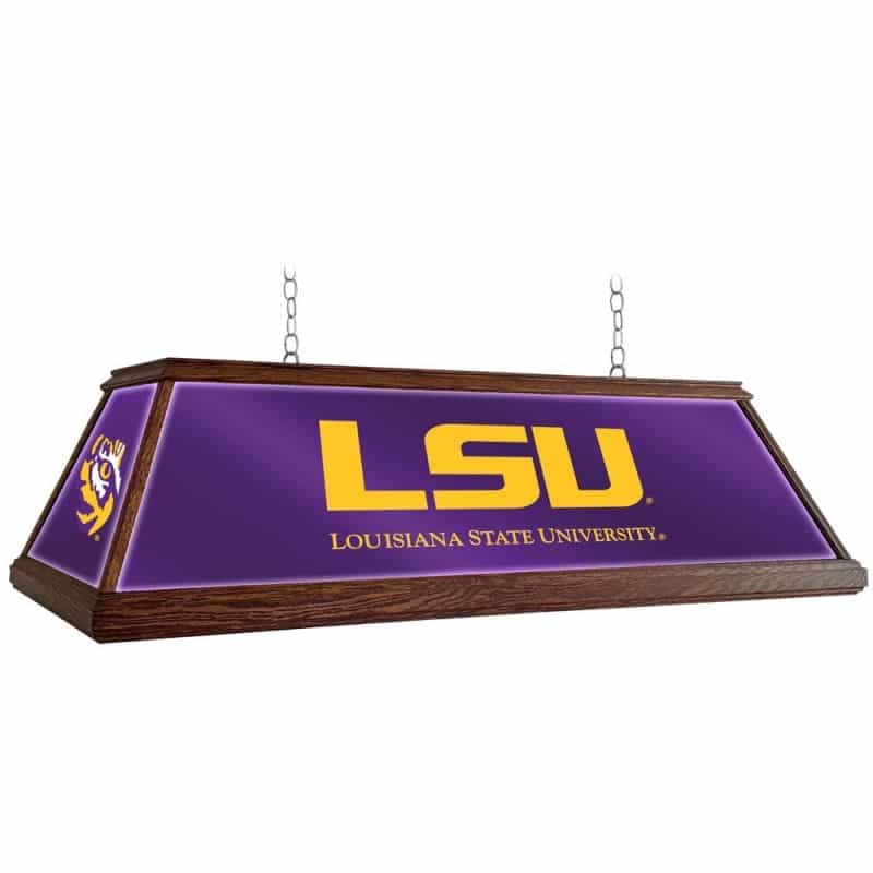 Lsu Tigers 49" Premium Wood Pool Table Lightu