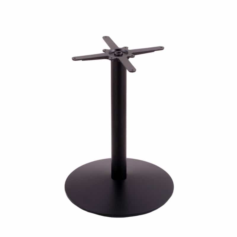 214 Black Cast Iron Table Height Base With 22" Dia. Round Foot By Holland Bar Stool Company
