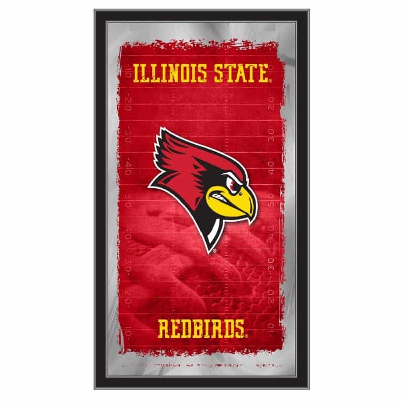 Illinois State 15" X 26" Football Mirror By Holland Bar Stool Company