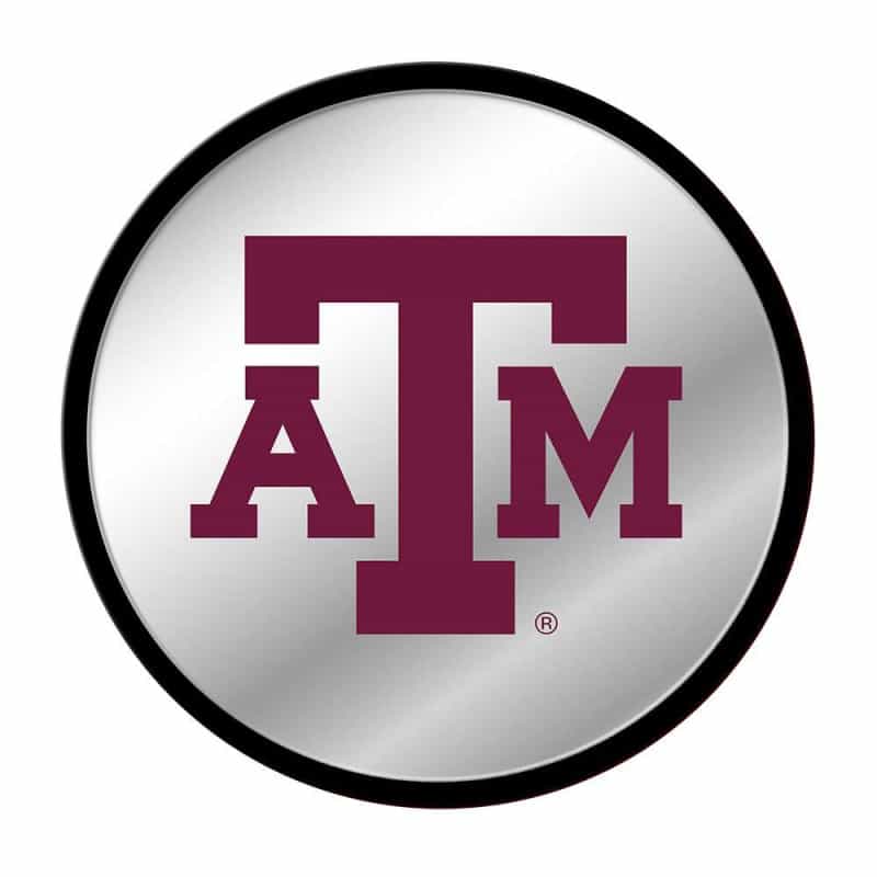 Texas A&M Aggies: Modern Disc Mirrored Wall Sign