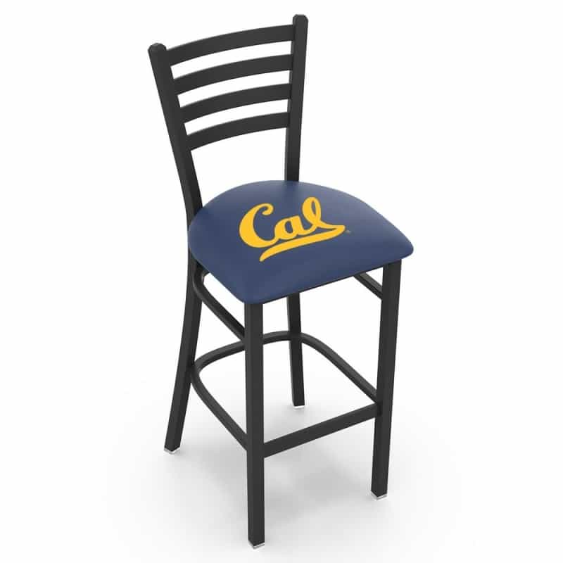 L004 Cal 30" Stationary Bar Stool With Black Wrinkle Finish