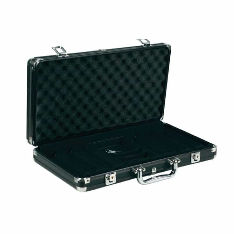 300 Chips Black Aluminum Poker Case