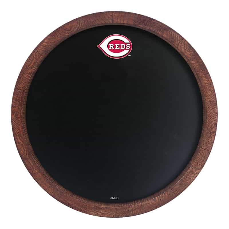 Cincinnati Reds: Logo - Chalkboard "Faux" Barrel Top Sign
