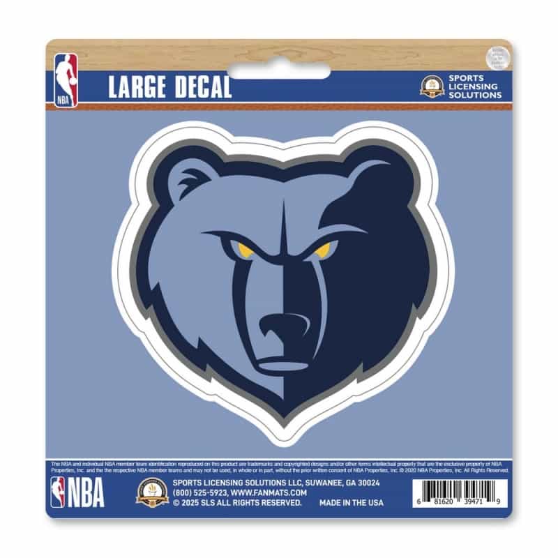 Memphis Grizzlies Large Decal Sticker