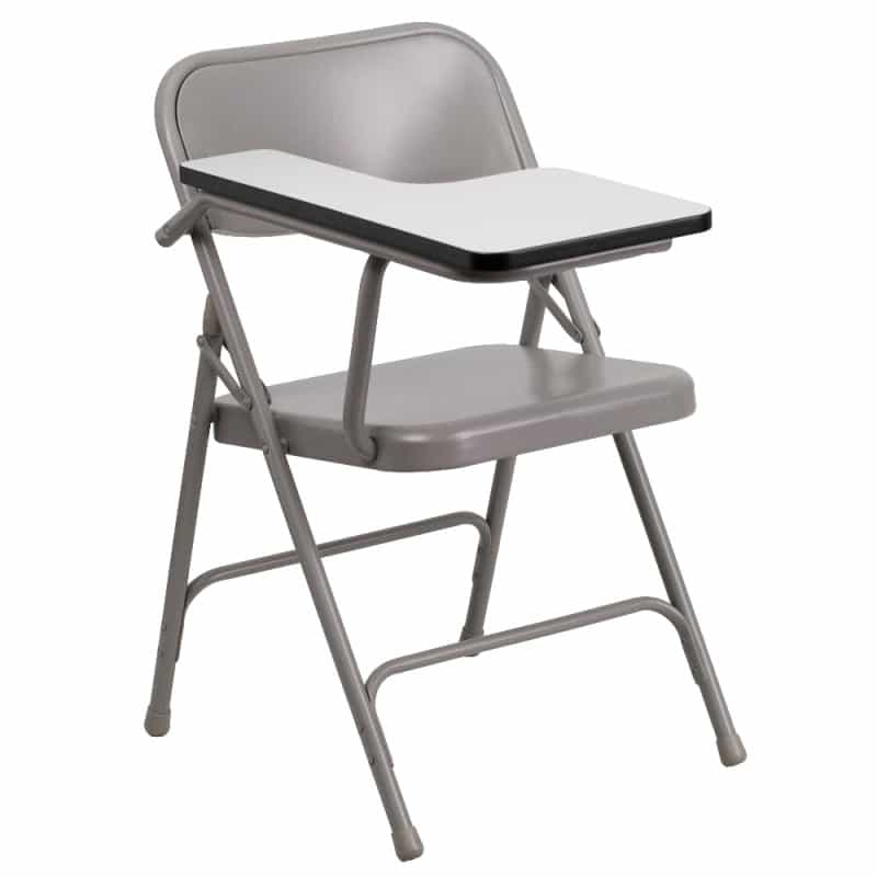 Ralph Premium Steel Folding Chair With Right Handed Tablet Arm