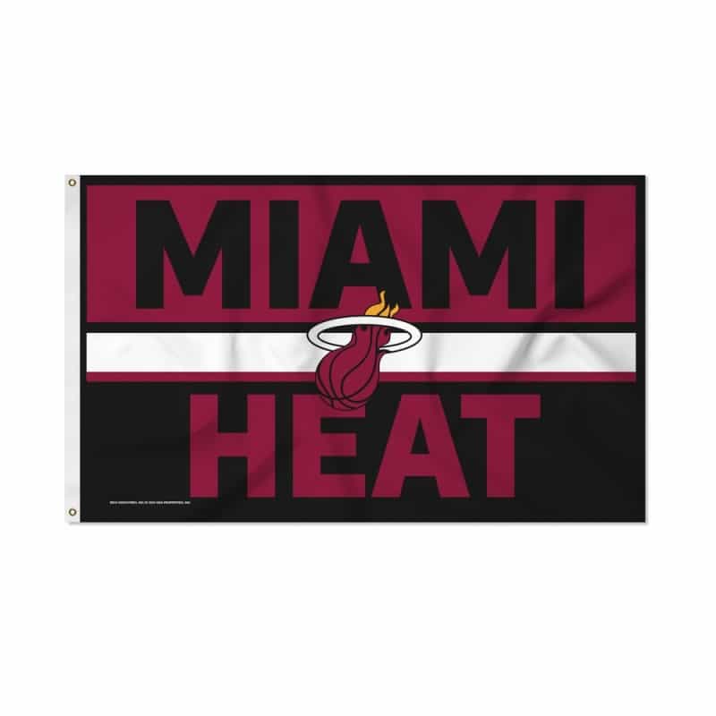 Rico Industries Nba Basketball Miami Heat Bold 3' X 5' Banner Flag