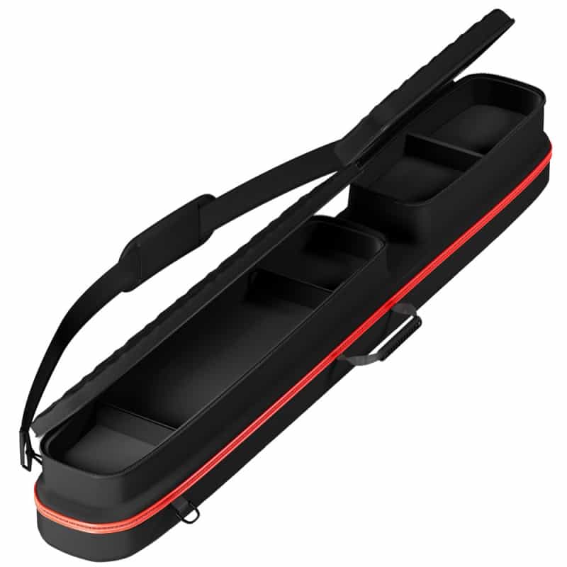 Casemaster Parallax Diamond Billiard Cue Case (Pool Stick Case) Red