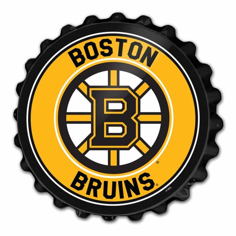 Boston Bruins: Bottle Cap Wall Sign