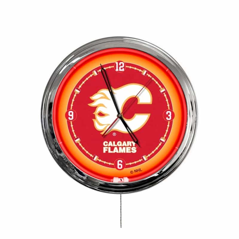 Calgary Flames 16" Led Wall Clock