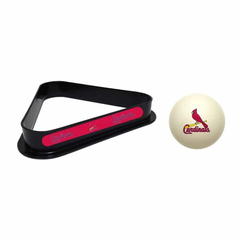St Louis Cardinals Cue Ball & Ball Rack