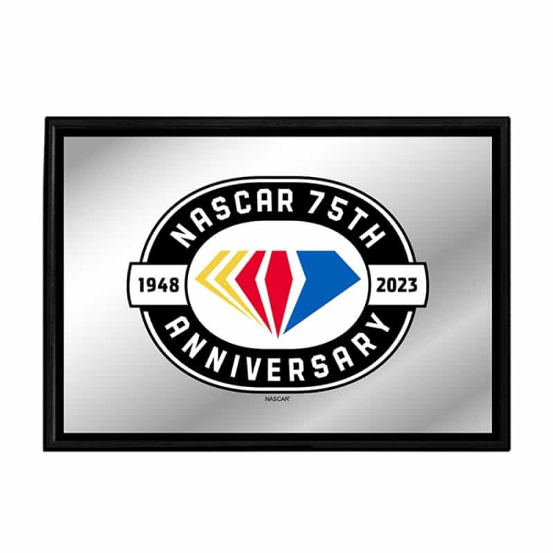 Nascar: 75Th Anniversary - Framed Mirrored Wall Sign