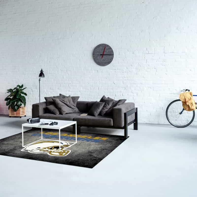 Los Angeles Chargers 4'X6' Distressed Rug