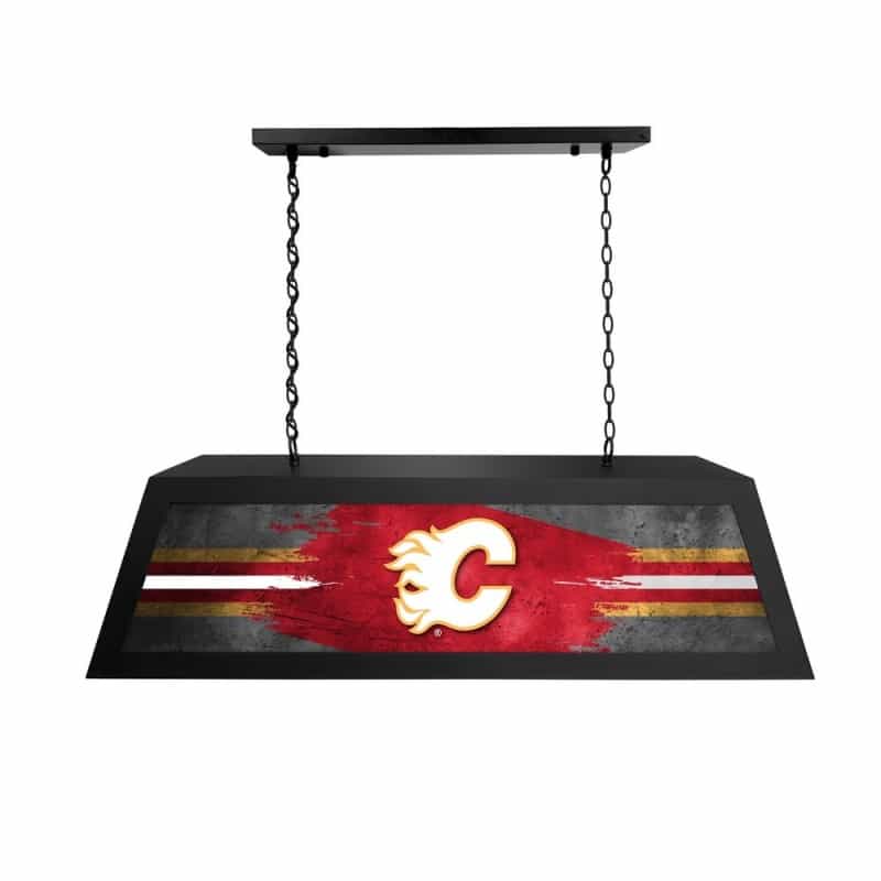 Calgary Flames Long Box Billiard Light By Holland Bar Stool Company