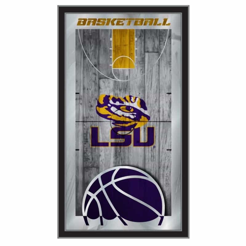 Louisiana State 15" X 26" Basketball Mirror By Holland Bar Stool Company