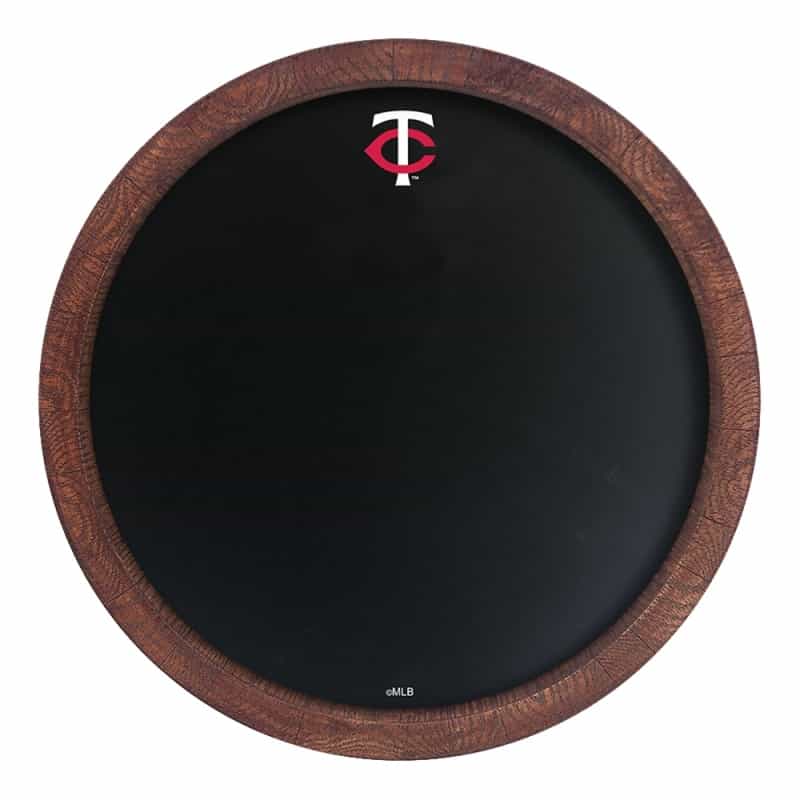 Minnesota Twins: Logo - Chalkboard "Faux" Barrel Top Sign