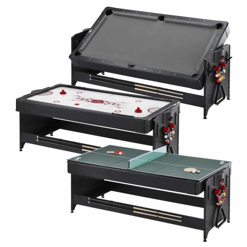 Fat Cat Original 3-In-1 7' Pockey Multi-Game Table Grey