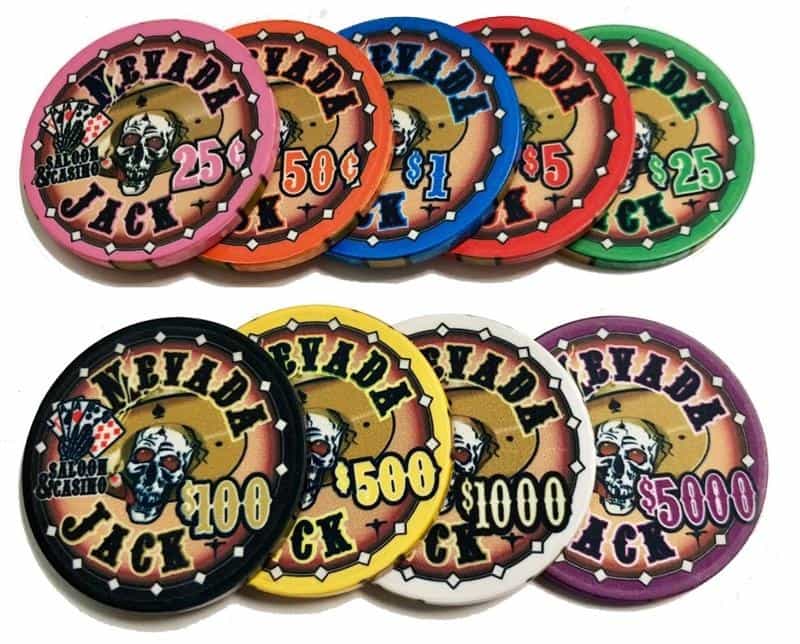 300 Chip Nevada Jacks 10G Set W/ Aluminum Case