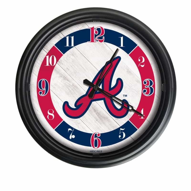 Atlanta Braves Indoor/Outdoor Led Wall Clock
