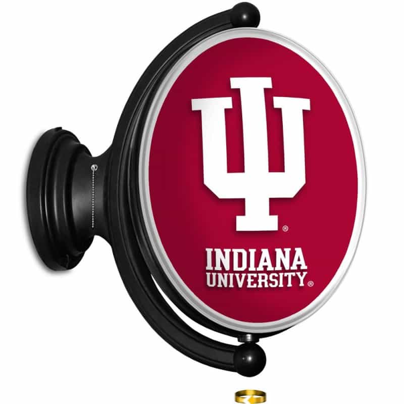 Indiana Hoosiers: Original Oval Rotating Lighted Wall Sign