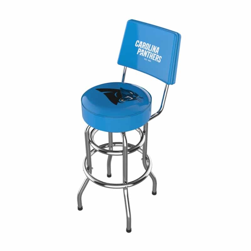 Carolina Panthers Chrome Barstool W/Back