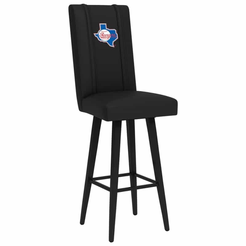Swivel Bar Stool 2000 With Texas Rangers Cooperstown
