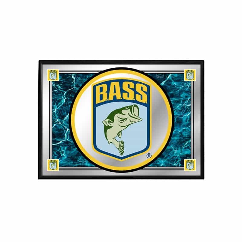Bassmaster: On The Water - Framed Mirrored Wall Sign - 27"L X 19"W X .5"d