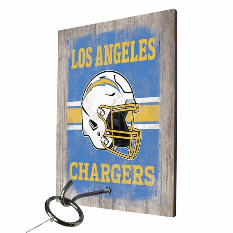 Los Angeles Chargers Hook And Ring Toss Game - 11In X 8In X .25 In