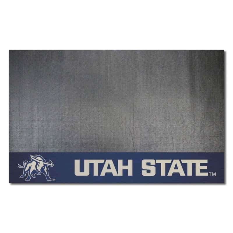 Utah State Aggies Vinyl Grill Mat - 26In. X 42In