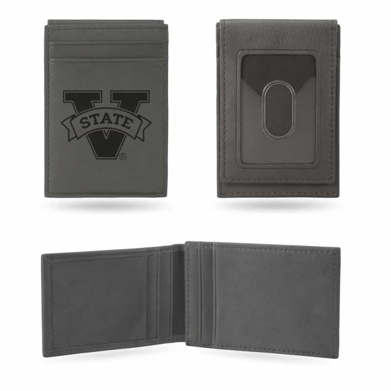 Rico Industries Ncaa Valdosta State Blazers Gray Laser Engraved Front Pocket Wallet