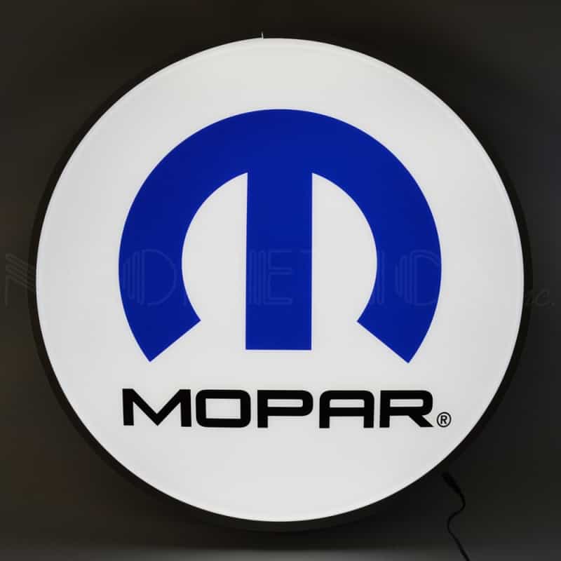 Mopar Omega M 15 Inch Backlit Led Lighted Sign 15"W X 15"H X 5"d