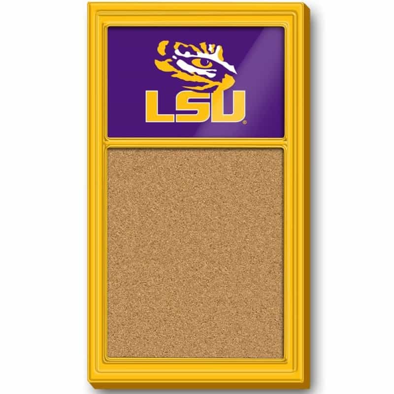 Lsu Tigers Team Board Corkboardu-Primary Logo-Gold
