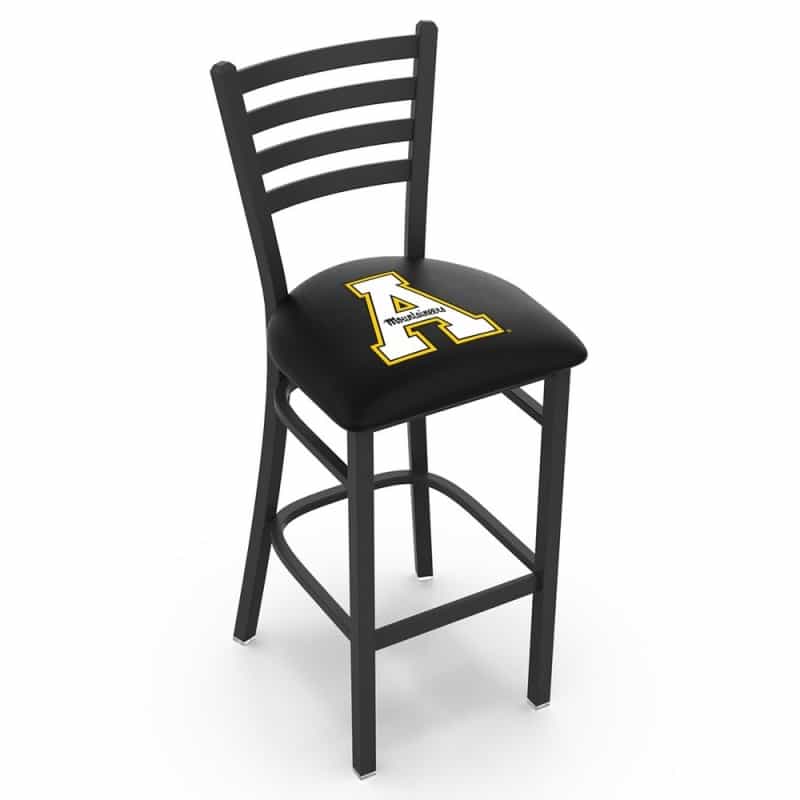 L004 Appalachian State 25" Stationary Counter Stool With Black Wrinkle Finish